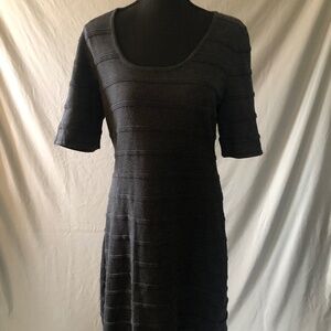 Dark Gray Long Sleeve Calvin Klein Dress
